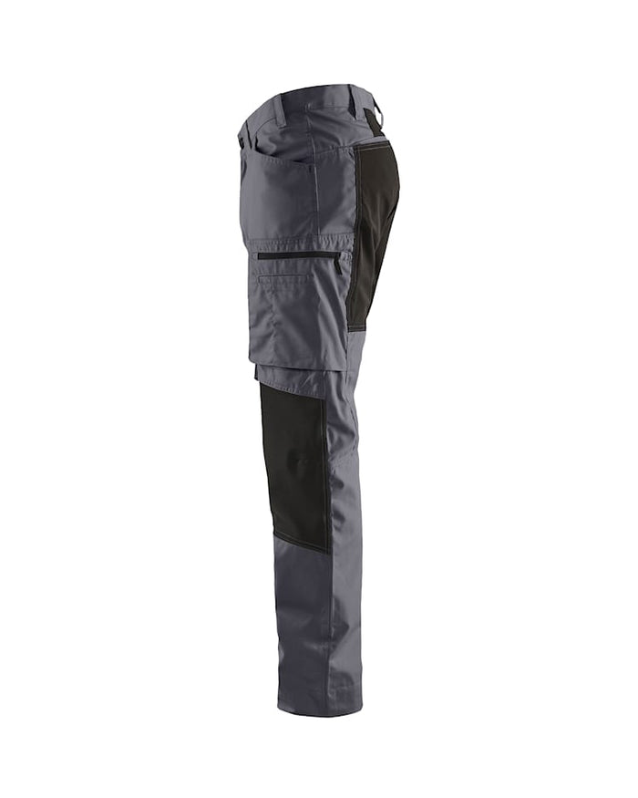Blaklader Service Trousers Stretch - Mid-Grey & Black | 1459