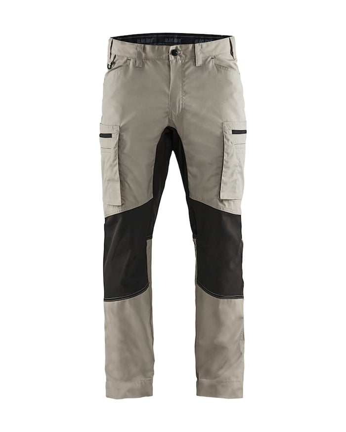 Blaklader Service Trousers With Stretch - Stone/Black | 1459