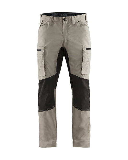 Blaklader Service Trousers With Stretch - Stone/Black | 1459