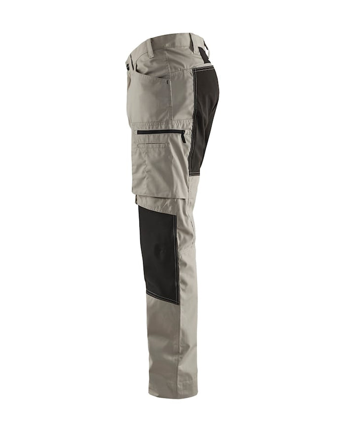Blaklader Service Trousers With Stretch - Stone/Black | 1459