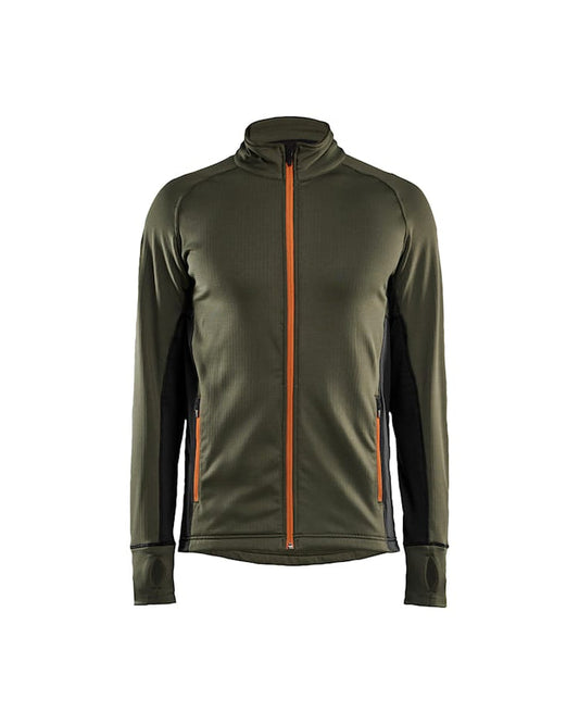 Blaklader Striker Fleece Jacket - Green & Rust | 4735