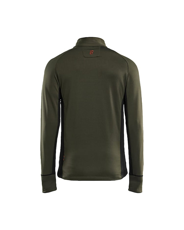 Blaklader Striker Fleece Jacket - Green & Rust | 4735
