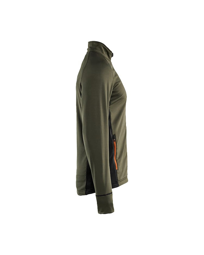 Blaklader Striker Fleece Jacket - Green & Rust | 4735