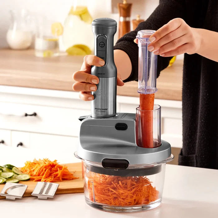 Blender Set Karaca Mastermaid Prosteel Long support pour mixeur, 6 couteaux, verre, 2500 W, gris galaxie