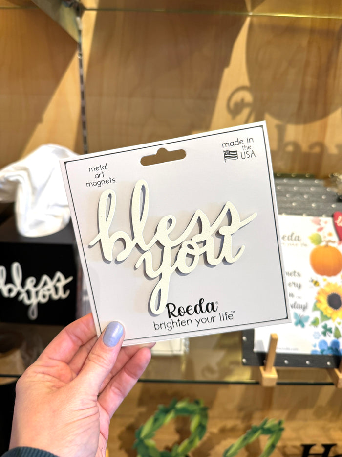 Bless You Magnet - White