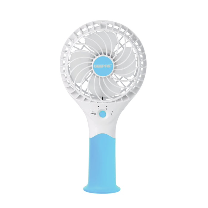 Blue Handheld Rechargeable Fan