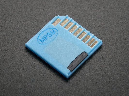 Blue Shortening microSD card adapter for Raspberry Pi & Macbooks [discontinued] by The Pi Hut - The Pi Hut