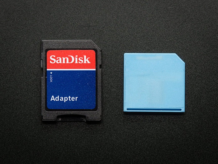 Blue Shortening microSD card adapter for Raspberry Pi & Macbooks [discontinued] by The Pi Hut - The Pi Hut