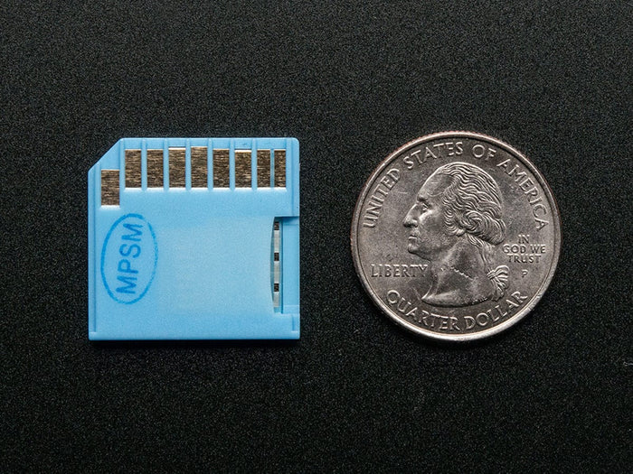 Blue Shortening microSD card adapter for Raspberry Pi & Macbooks [discontinued] by The Pi Hut - The Pi Hut