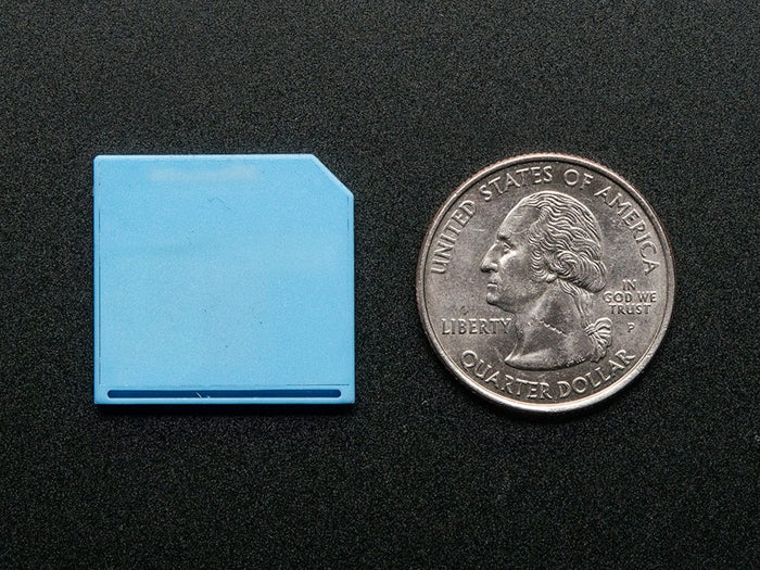 Blue Shortening microSD card adapter for Raspberry Pi & Macbooks [discontinued] by The Pi Hut - The Pi Hut