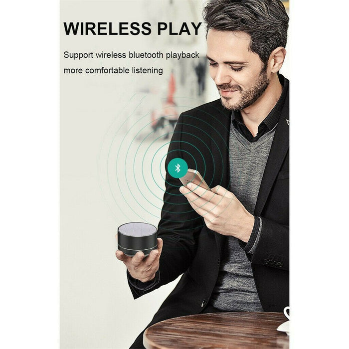 Bluetooth Speakers Portable Wireless Speaker Music Stereo Handsfree Rechargeable (Black) -Home Living Store - -