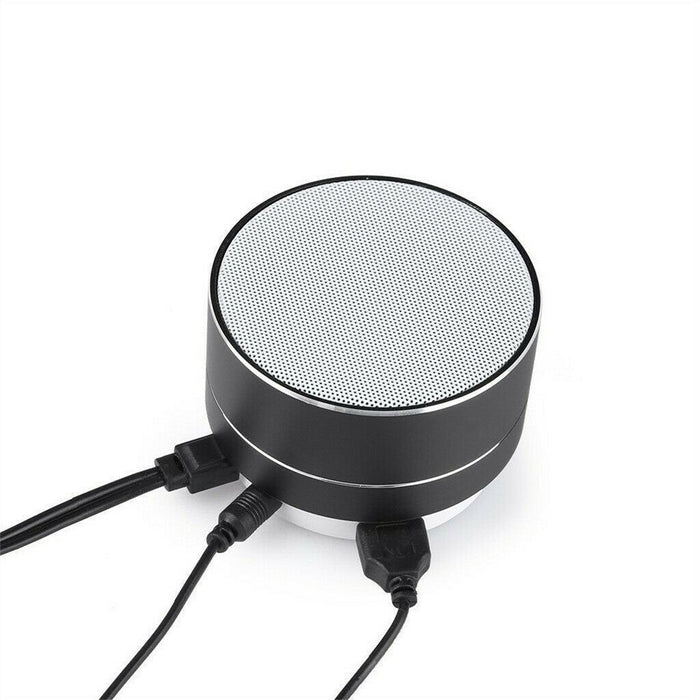 Bluetooth Speakers Portable Wireless Speaker Music Stereo Handsfree Rechargeable (Silver) -Home Living Store - -