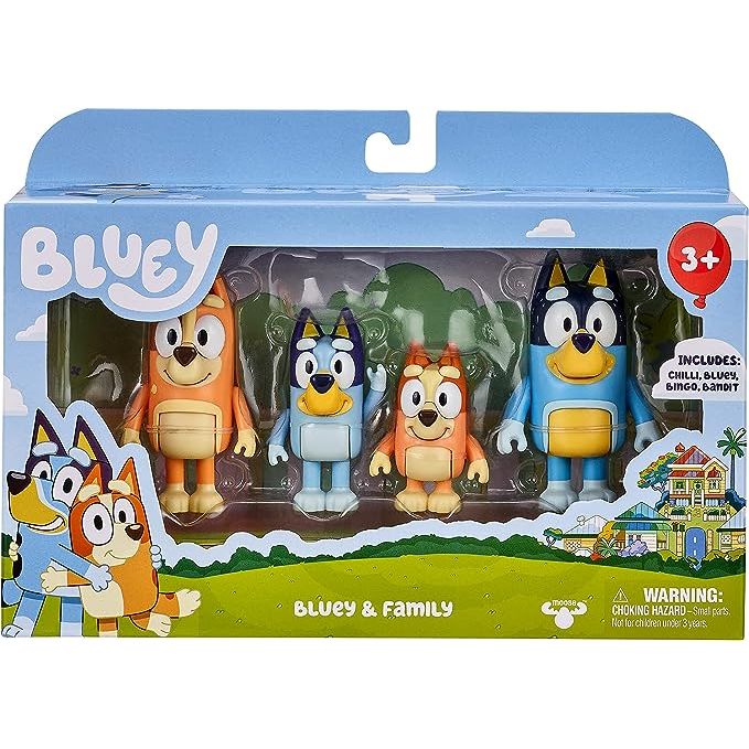 Bluey and Family Mini Figure 4 - Pack - Owl & Goose Gifts