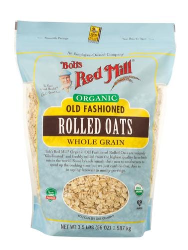 Bob's Red Mill Organic Rolled Oats 56 oz / 1.59 kg are a delicious, wholesome cereal that will give you lasting energy throughout the morning-39997 Hannah's Variety Store