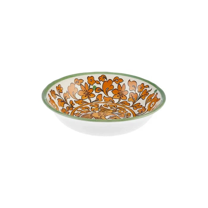 Bol à gâteaux apéritifs Karaca gamme Paye Selcuklu, 14 cm, jaune