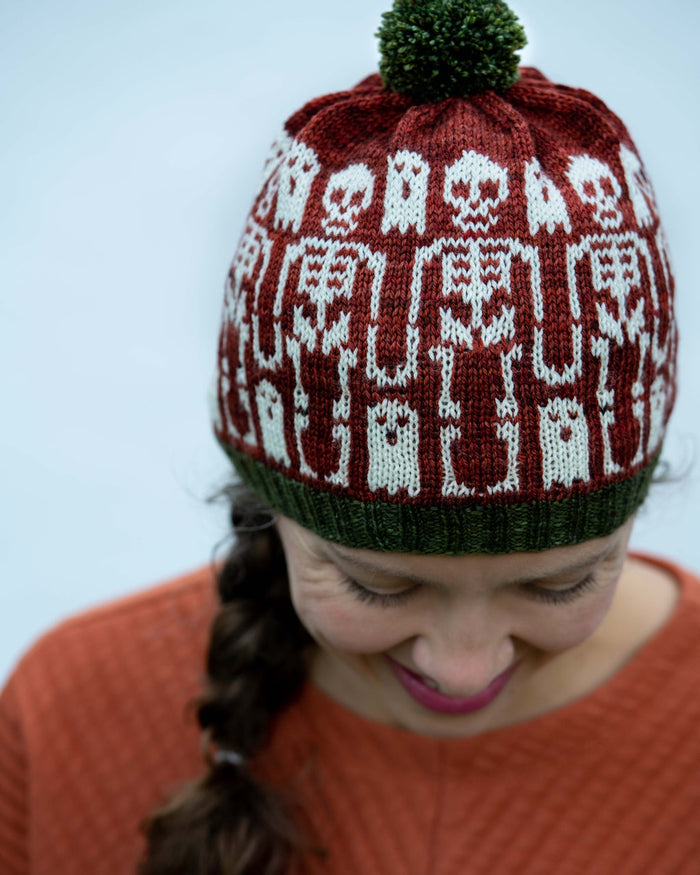 Boneyard Sweethearts Hat by Tellybean Knits - KIT