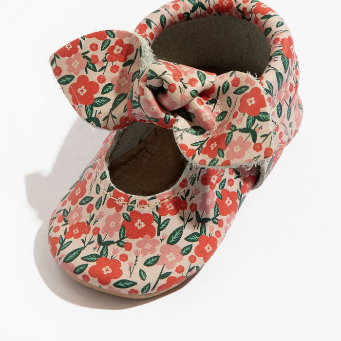 Bouquet Knotted Bow Baby Shoe Knotted Bow Mocc Soft Sole