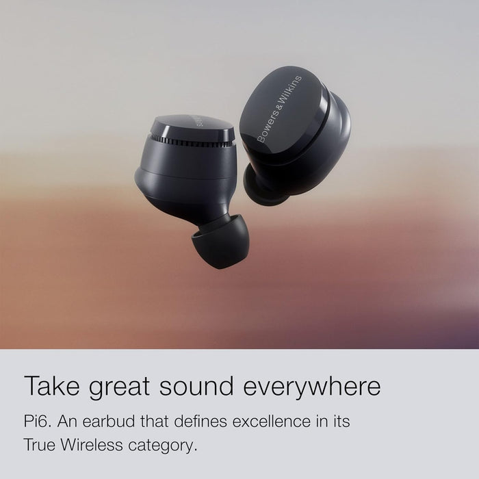 Bowers and Wilkins Pi6 In-ear True Wireless Noise Cancelling Earbuds Storm Grey Storm Grey