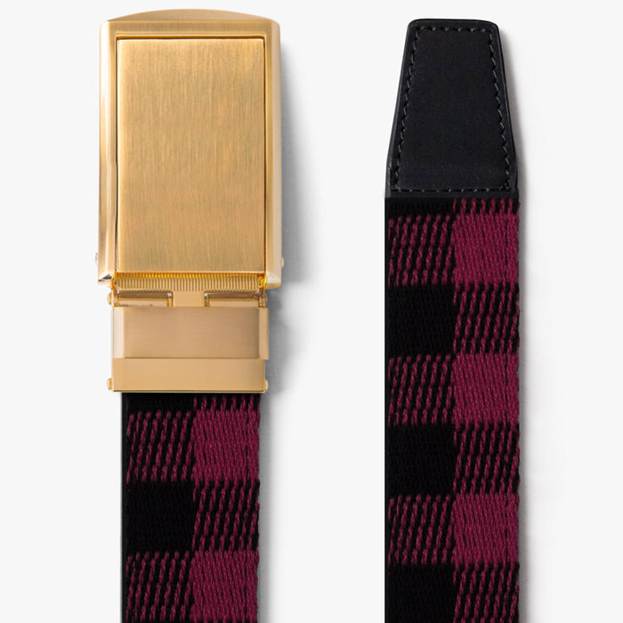 Buffalo Check Canvas Belt