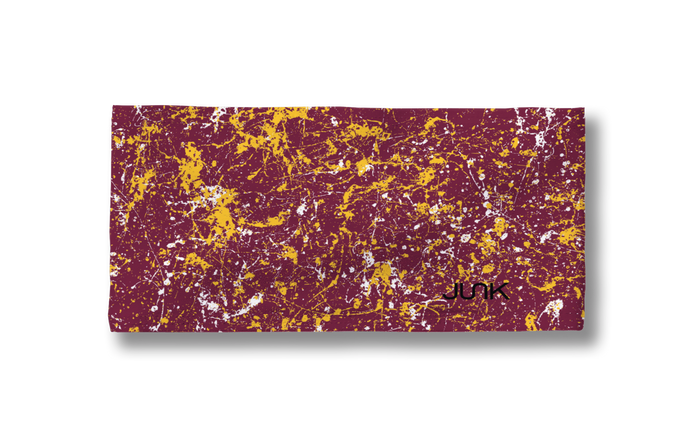 Burgundy Gold Splatter Big Bang Lite Headband - View 3
