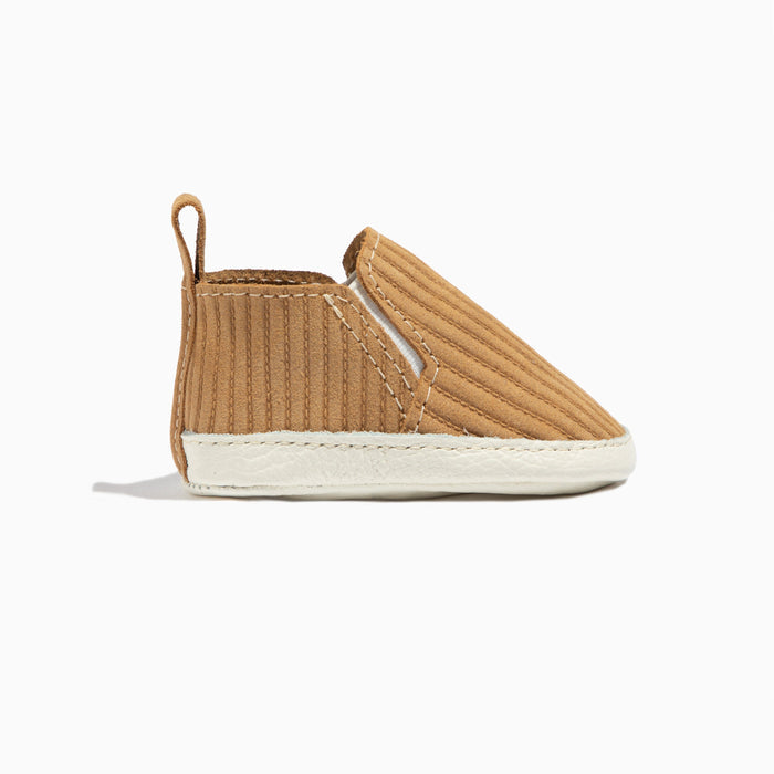 Butterscotch Ribbed Slip On Baby Shoe Slip On Soft Sole