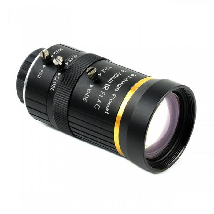 C-Mount 8-50mm Zoom Lense for Raspberry Pi HQ Camera by Waveshare - The Pi Hut