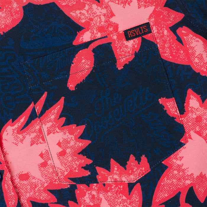 RSVLTS RSVLTS® RSVLTS Loyalty Program "Floral City #2 B (navy/red)" _ KUNUFLEX Short Sleeve Shirt  RSVLTS Loyalty Program "Floral City #2 B (navy/red)" _ KUNUFLEX Short Sleeve Shirt
