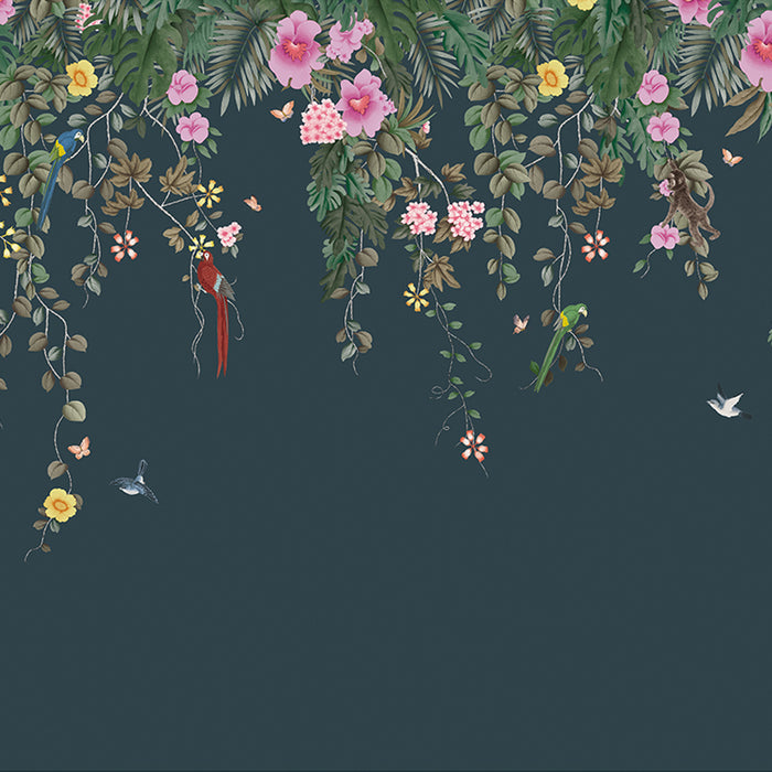 SQUARE FOOT / Prussian Blue Rainforest
