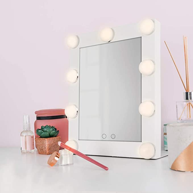 Carmen Noir C81097 LED Hollywood Mirror