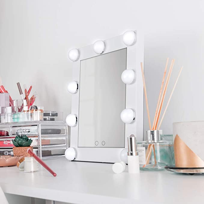 Carmen Noir C81097 LED Hollywood Mirror