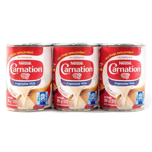 Carnation Evaporated Milk 6 Units / 371 ml Evaporated milk in the perfect presentation for you to prepare the most delicious desserts-367759 Hannah's Variety Store