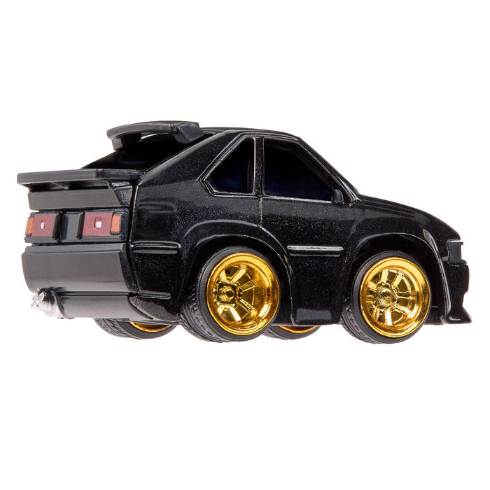 Black car on a white background