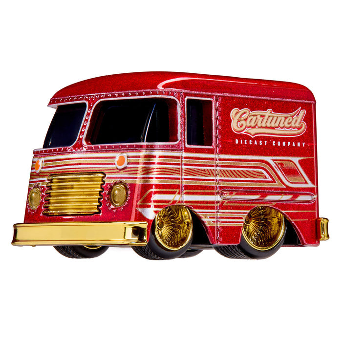Grumman Step Van with CarTuned text on side on a white background
