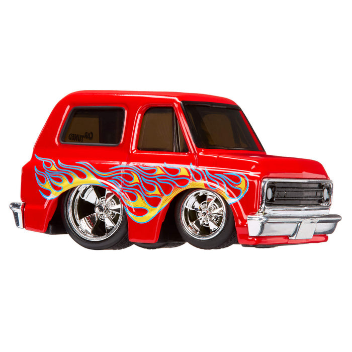 Red Blazer vehicle with flame design on a white background