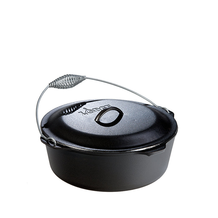 Lodge Cast Iron Dutch Oven with Spiral Handle 9qt