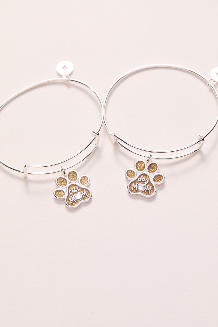 Cat Mom Charm Bangle
