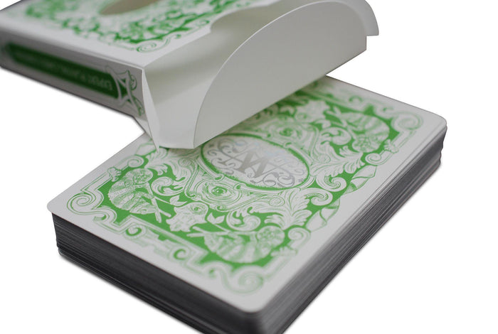 Chameleons Luxury Green Metallic* Playing Cards by Expert Playing Card Co.