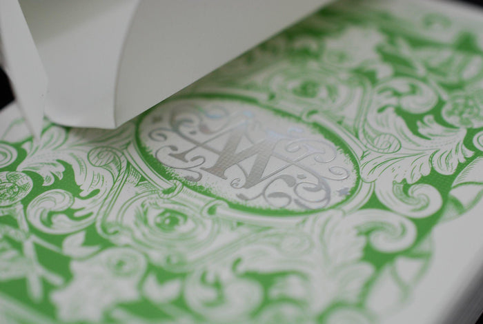 Chameleons Luxury Green Metallic* Playing Cards by Expert Playing Card Co.