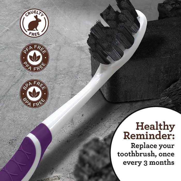 Butter On Gums Charcoal Toothbrush (1-Pack) - GuruNanda #size_1-pack