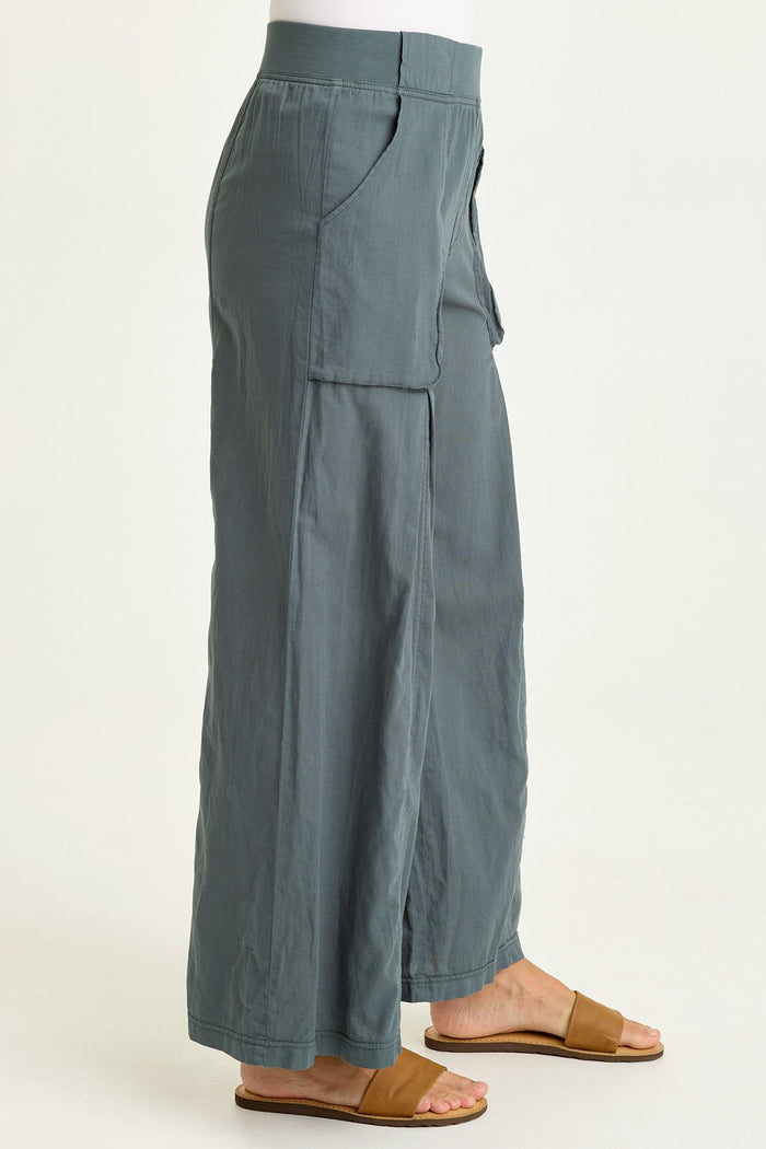 Wearables Charli Linen Inverted Box Pleat Pants