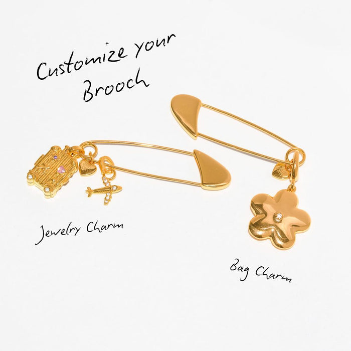 Charm Bar Brooch Pin