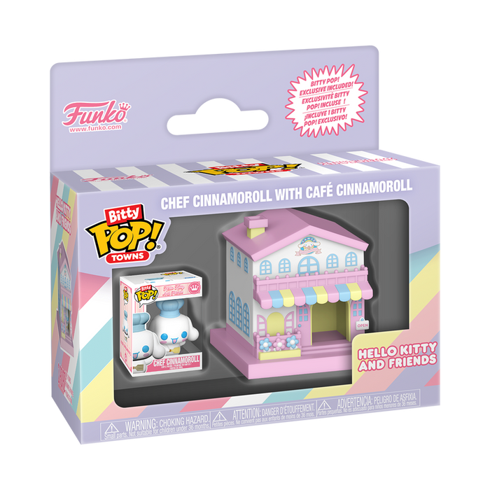 Chef Cinnamoroll With Café Cinnamoroll Bitty Pop! Towns Toys&Games FUNKO