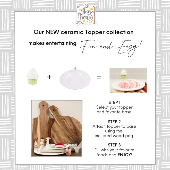 Chicken Ceramic Figurine - Glory Haus Topper