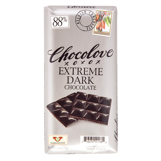 Chocolove Extreme Dark Chocolate 3.2oz Bar - 12ct