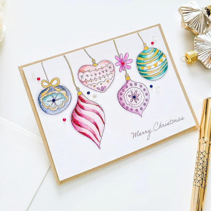 Christmas Ornaments Digital Stamp - alexsyberiadesigns
