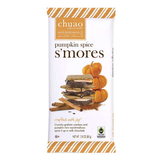 Chuao Chocolatier Pumpkin Spice S'mores Milk Chocolate Candy Bar - 10 Count