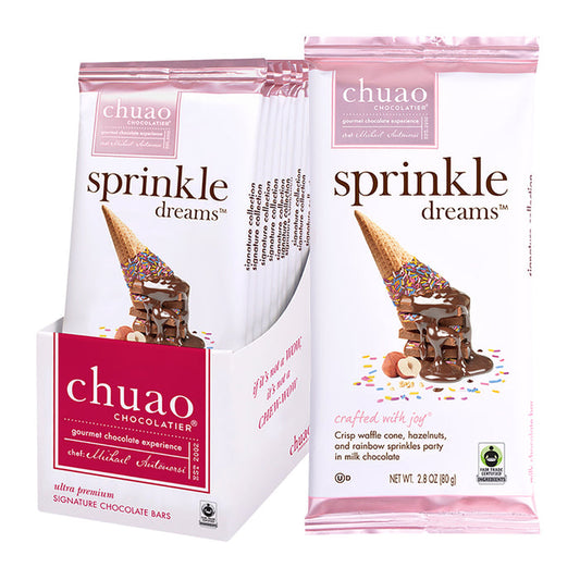 Chuao Dreams Sprinkle 2.8oz Bar - 12ct