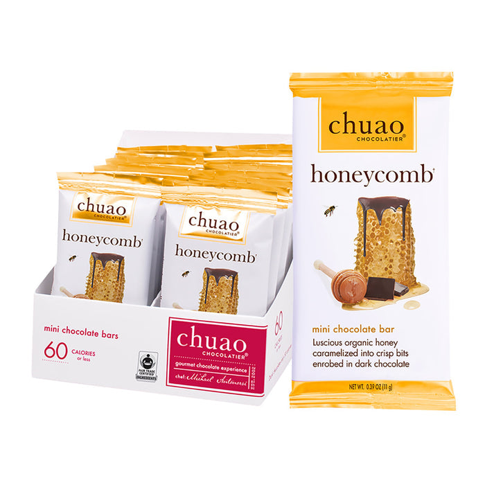 Chuao Honeycomb Mini Dark Chocolate 0.39oz Bar - 24ct