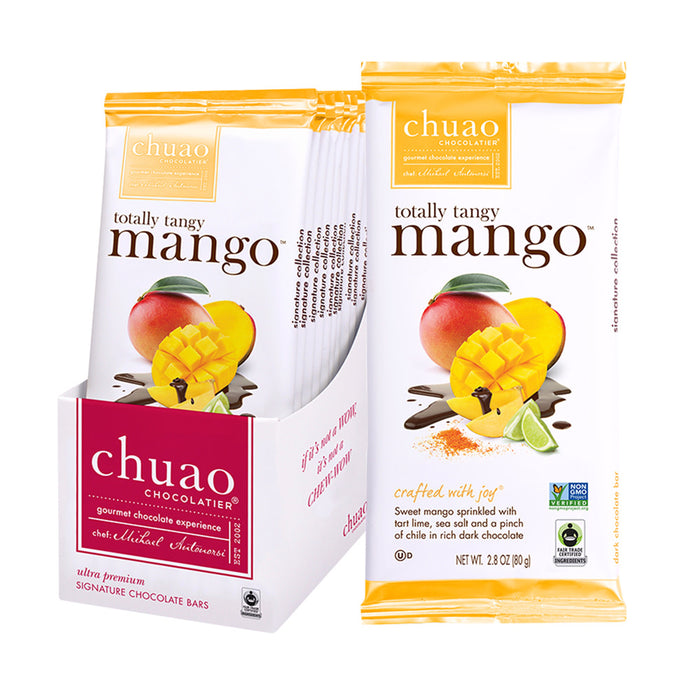 Chuao Totally Tangy Mango Dark Chocolate 2.8oz Bar - 12ct