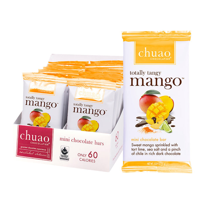 Chuao Totally Tangy Mango Mini Dark Chocolate 0.39oz Bar - 24ct